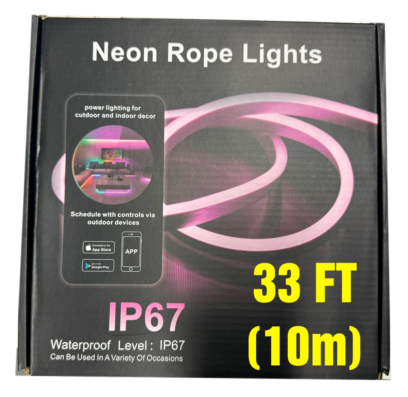 S2484 33-FT Multicolor NEON LED Rope Lights (10 mtrs)